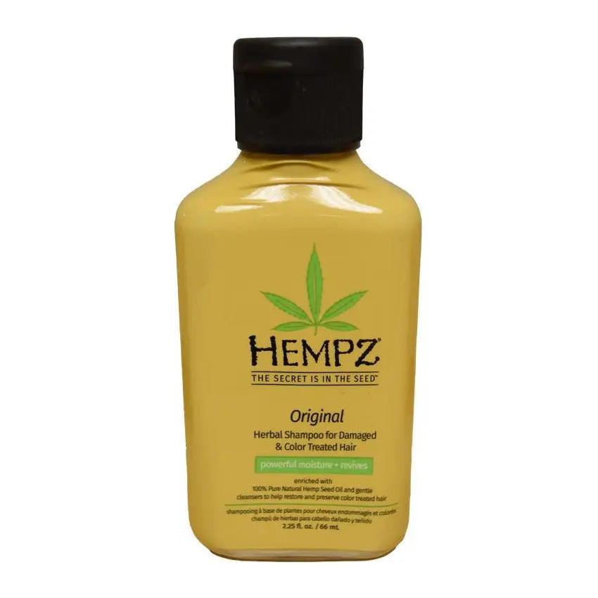 Hempz Original Herbal Shampoo for Damaged & Color Treated Hair 2.25 oz. Hempz