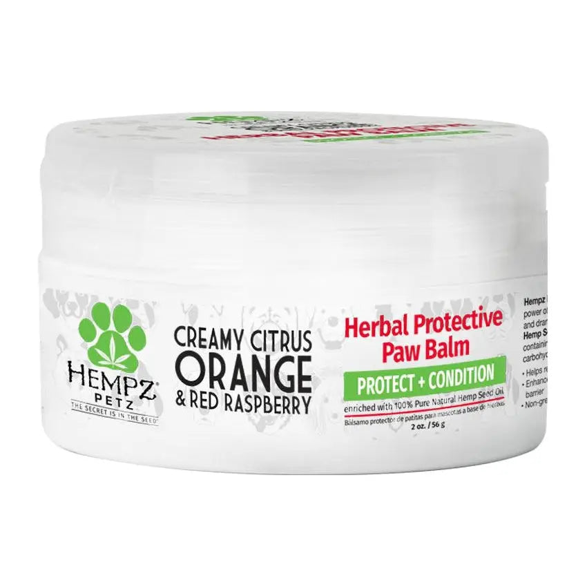 Hempz Petz Creamy Citrus & Red Raspberry Herbal Protective Paw Balm Hempz