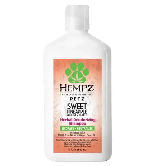 Hempz Petz Herbal Deodorizing Shampoo Sweet Pineapple & Honey Melon - 17 oz. Hempz