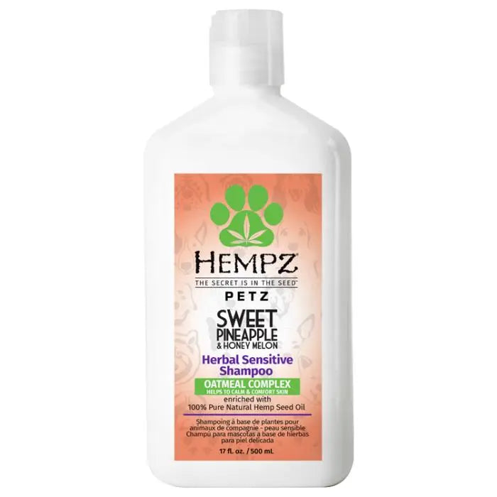 Hempz Petz Herbal Sensitive Shampoo Sweet Pineapple & Honey Melon - 17 oz. Hempz