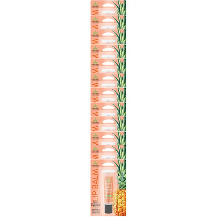 Hempz Sweet Pineapple Herbal Lip Balm Shelf Strip Hempz