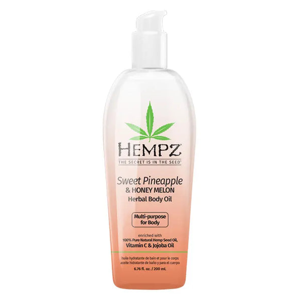 whole plant hemp oil pineapple for sale Hempz Sweet Pineapple & Honey Melon Herbal Body Oil 6.76 oz