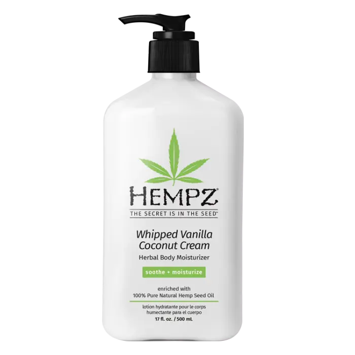 Hempz Whipped Vanilla & Coconut Moisturizer 17 oz. Hempz