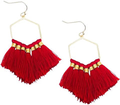 Hex Tassel Earrings PinkPro Beauty Supply