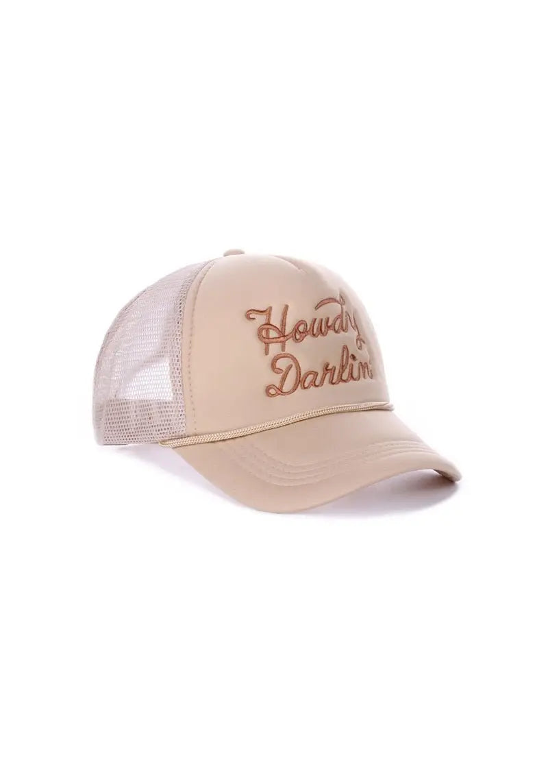 Howdy Darlin' Trucker Hat PinkPro Beauty Supply