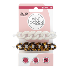  Invisibobble Barrette: No-metal, HAIRLOVETECH clips for chic styles. Stack for instant glam! Premium hold, no springs.