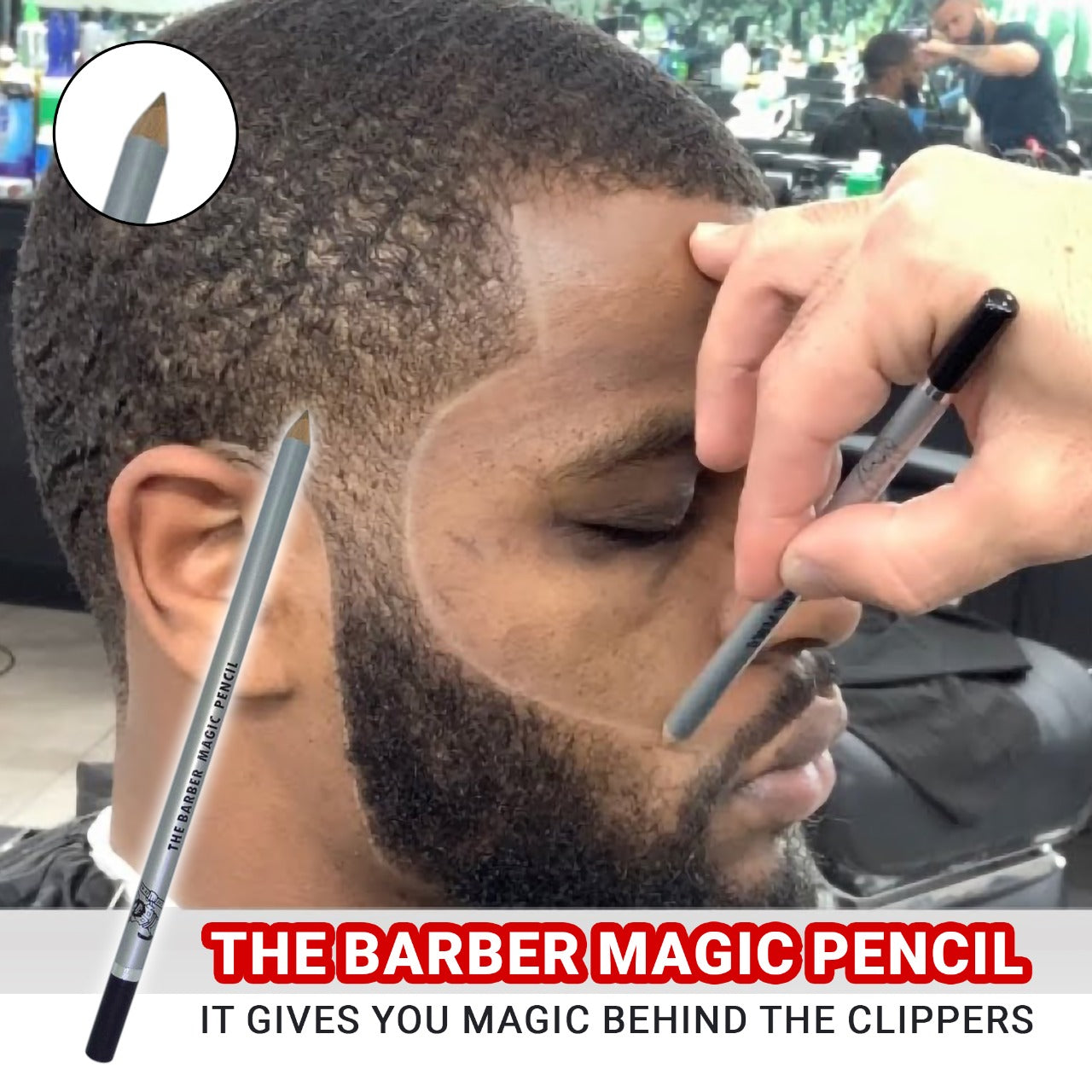 Barber Magic Pencils - Natural Color 6 Pack