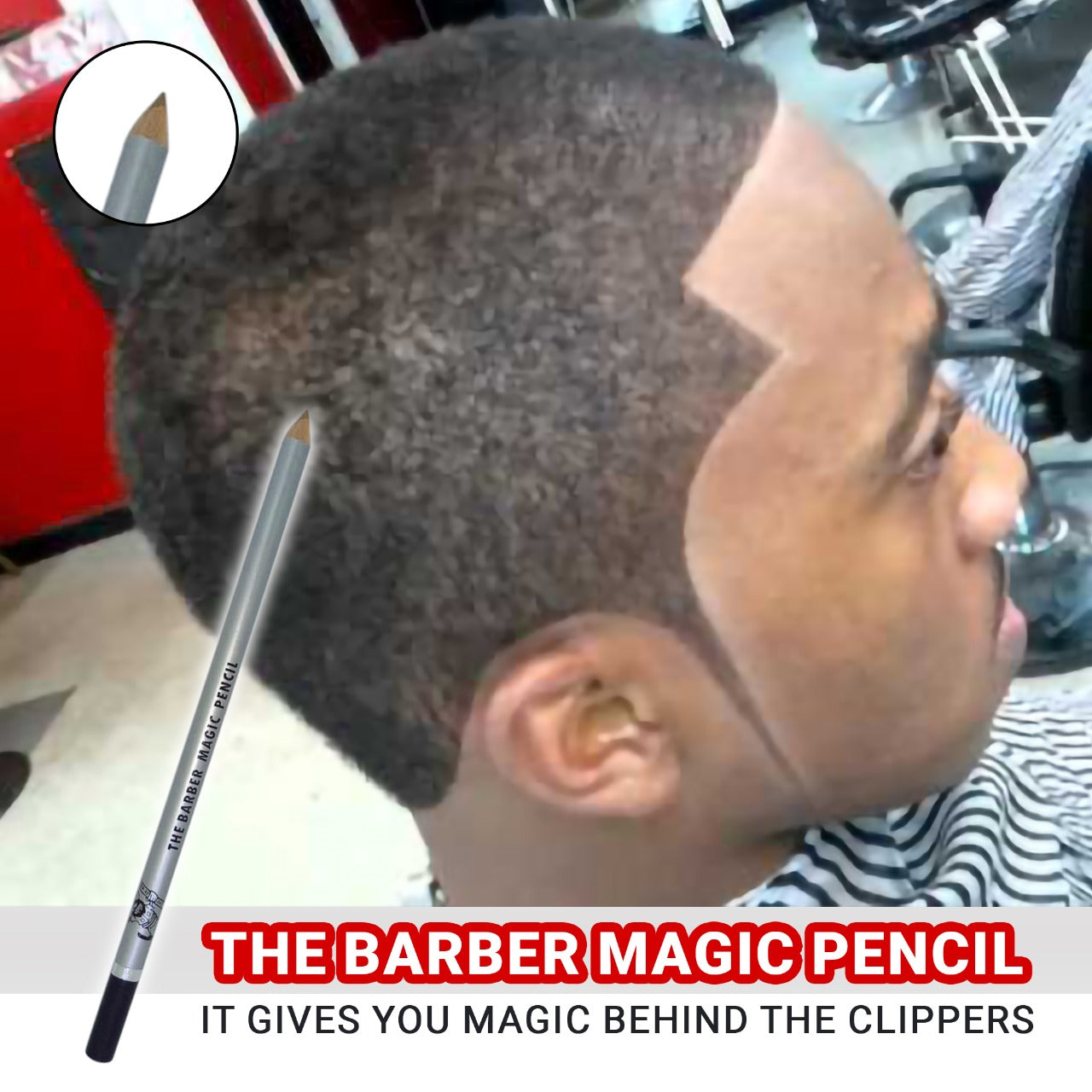 Barber Magic Pencils - Natural Color 6 Pack