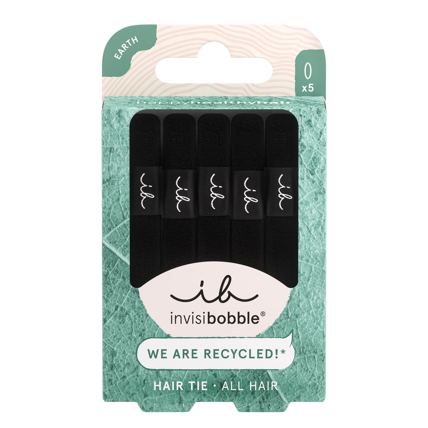 Invisibobble Hair Tie Black 5pc Invisibobble