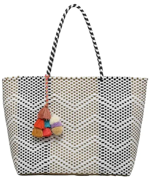 Jen & Co. Neutrals Handwoven Tote Jen & Co.