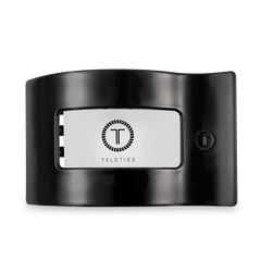 Teleties Rectangle Flat Jet Black Hair Clip Large - PinkPro Beauty Supply