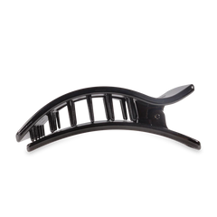 Teleties Rectangle Flat Jet Black Hair Clip Large - PinkPro Beauty Supply