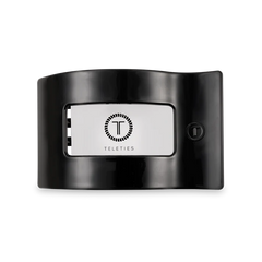 Teleties Rectangle Flat Jet Black Hair Clip Medium - PinkPro Beauty Supply