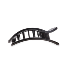 Teleties Rectangle Flat Jet Black Hair Clip Medium - PinkPro Beauty Supply