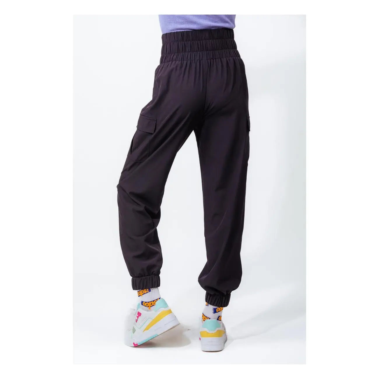 Joggers High Waisted Active Black PinkPro Beauty Supply