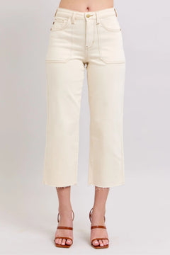 Judy Blue Cropped Cream Jeans Judy Blue