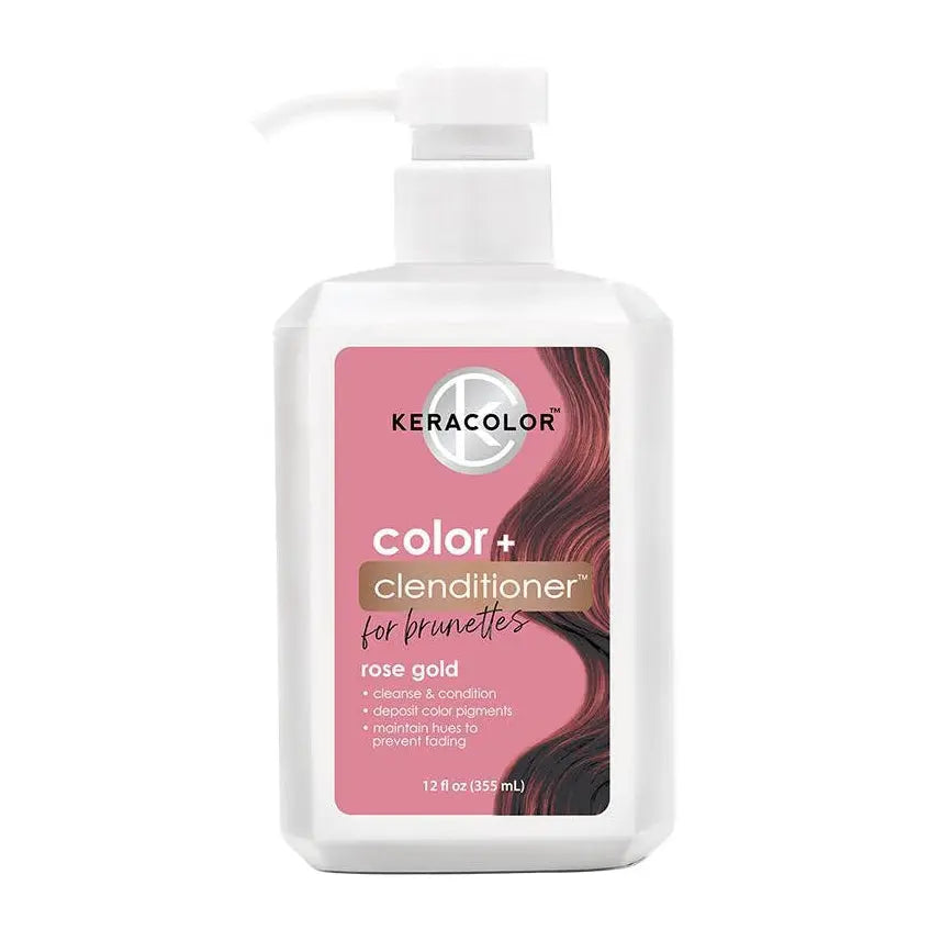 Keracolor Color + Clenditioner For Brunettes Rose Gold 12 oz. Keracolor