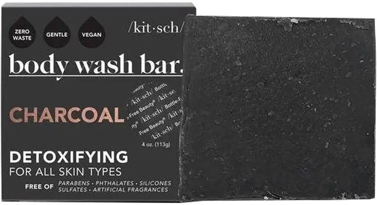 Kitsch Charcoal Detoxifying Body Wash Bar Kitsch