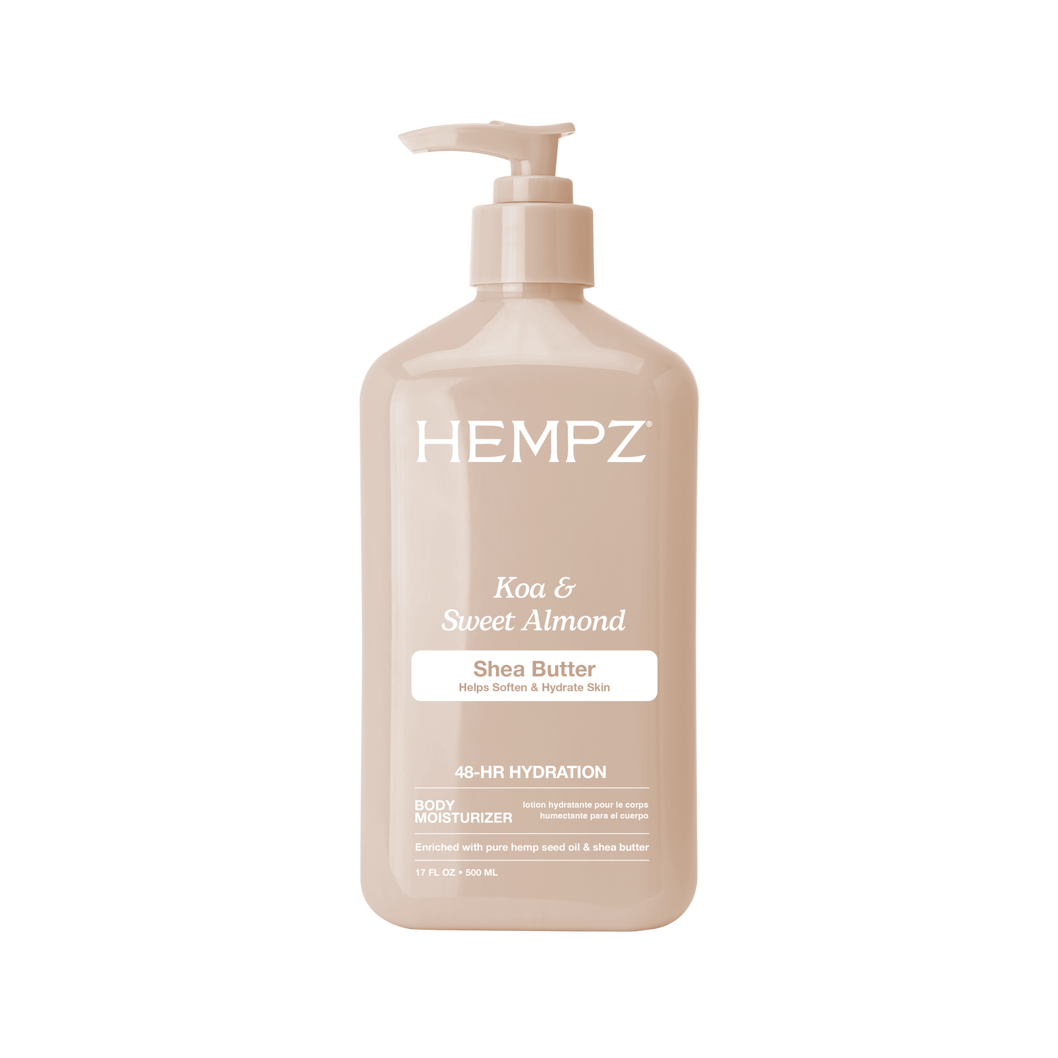 Hempz Koa & Sweet Almond Smoothing Herbal Body Moisturizer - 17 oz.