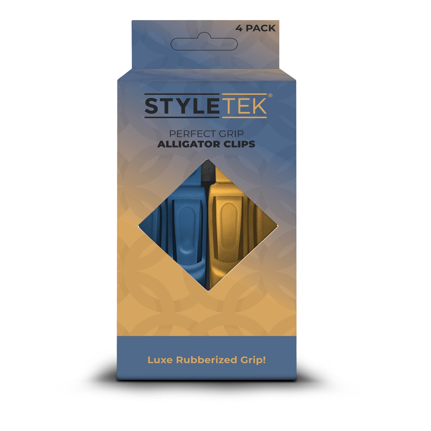 Styletek Alligator Clips - 4 Pack Blue/Gold