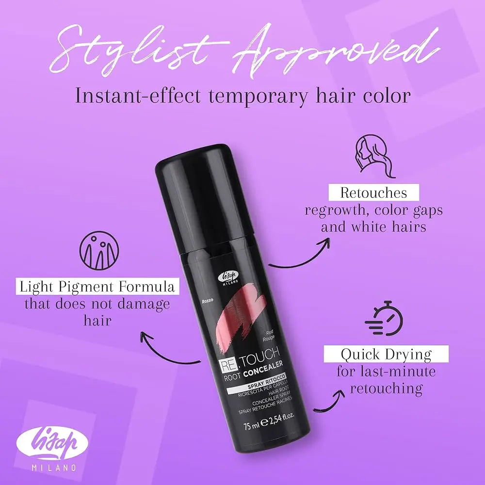 LISAP RETOUCH ROOT SPRAY RED 2.54 OZ Lisap