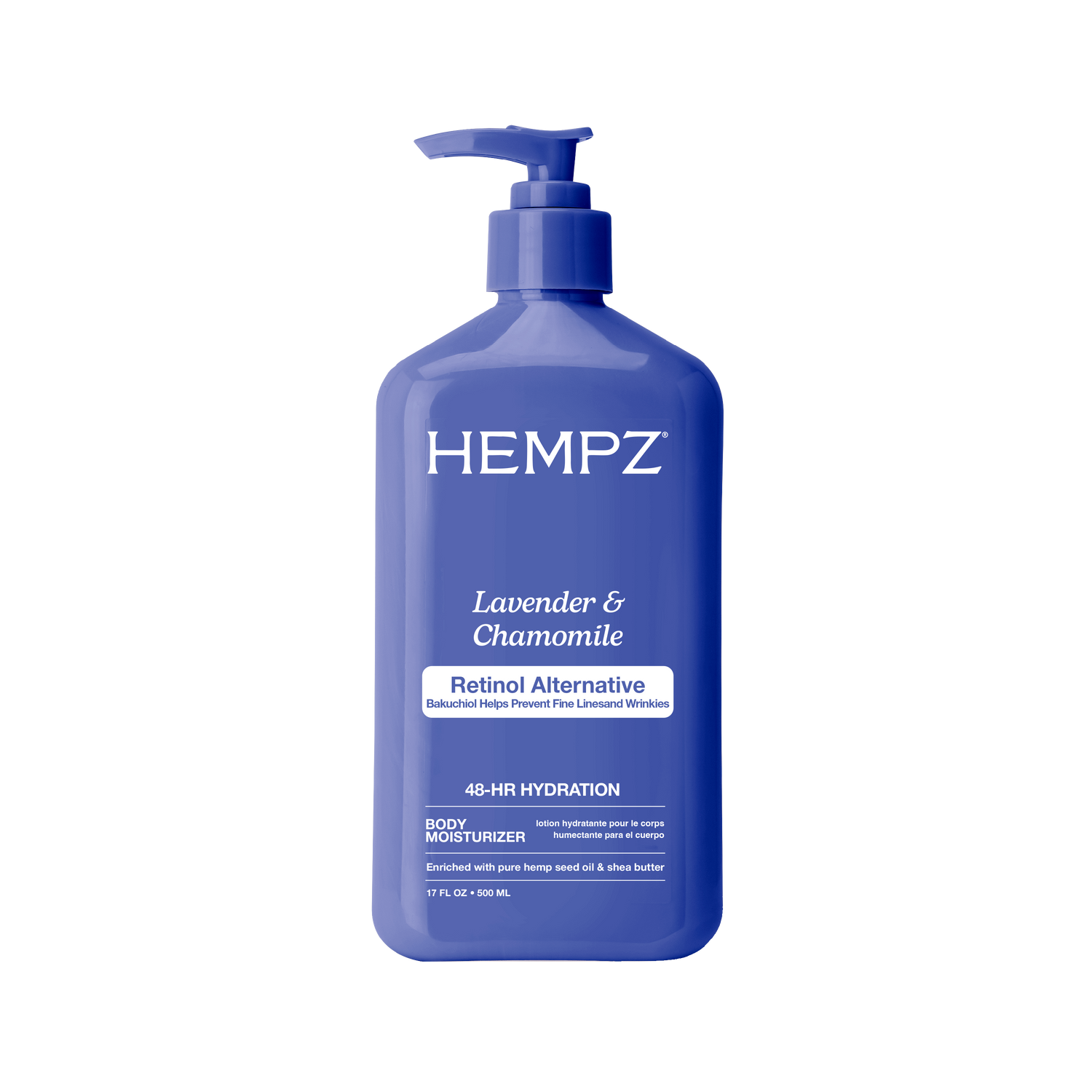 Hempz Lavender & Chamomile Bakuchiol Herbal Body Moisturizer - 17 oz.
