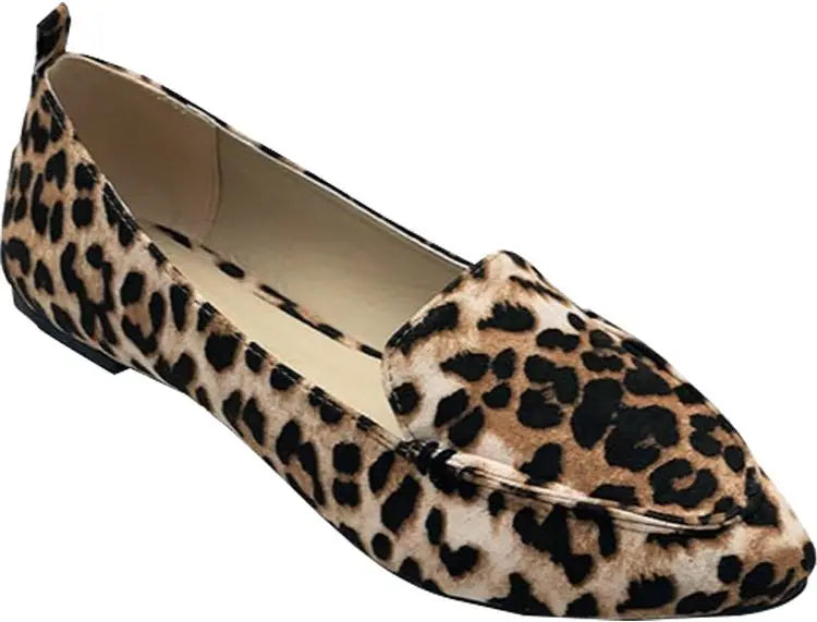 Leopard-Print Loafer with Bold Red Accents