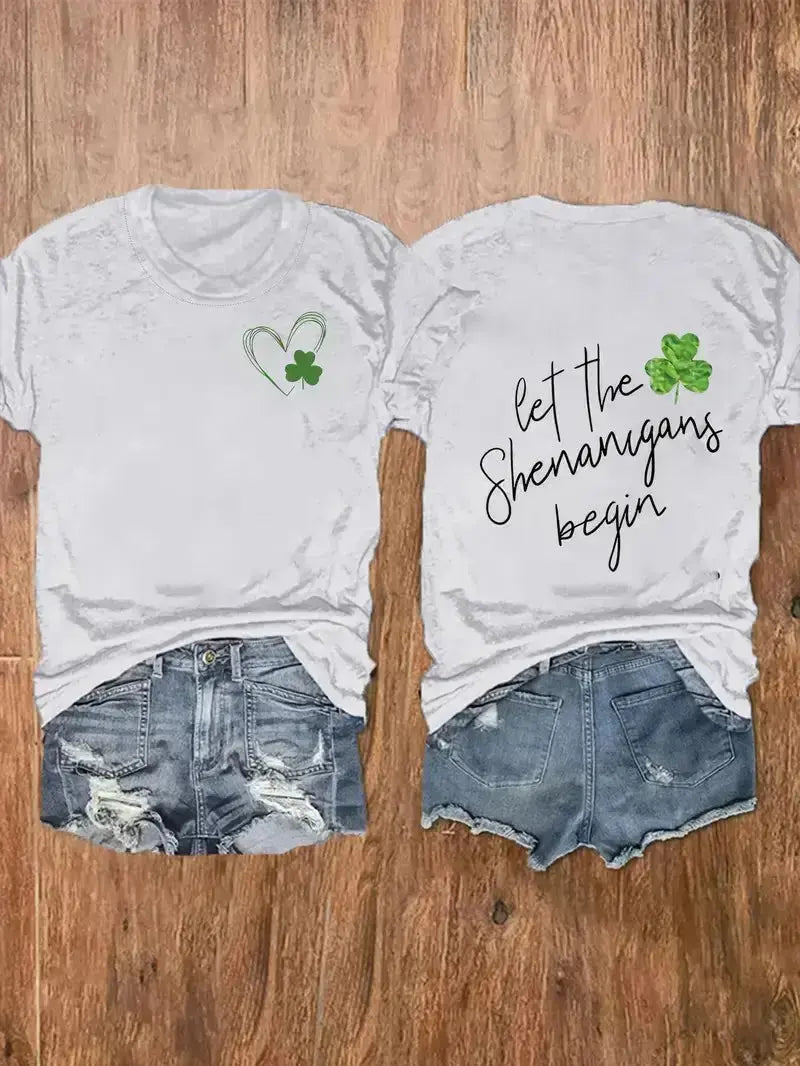 Let Shenanigans Begin Graphic T-Shirt - Small PinkPro Beauty Supply