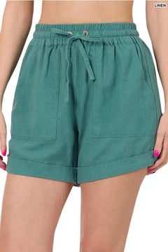 Linen Shorts PinkPro Beauty Supply