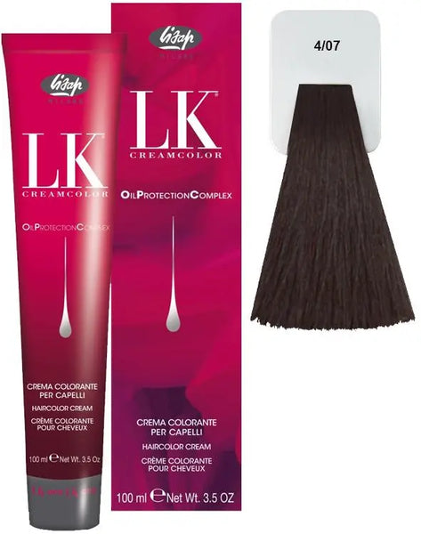 Lisap LK OPC Permanent Color 4/07 - PinkPro Beauty Supply