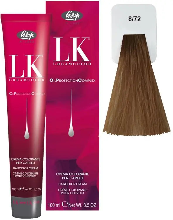 Lisap LK OPC Permanent Color 8/72 - PinkPro Beauty Supply