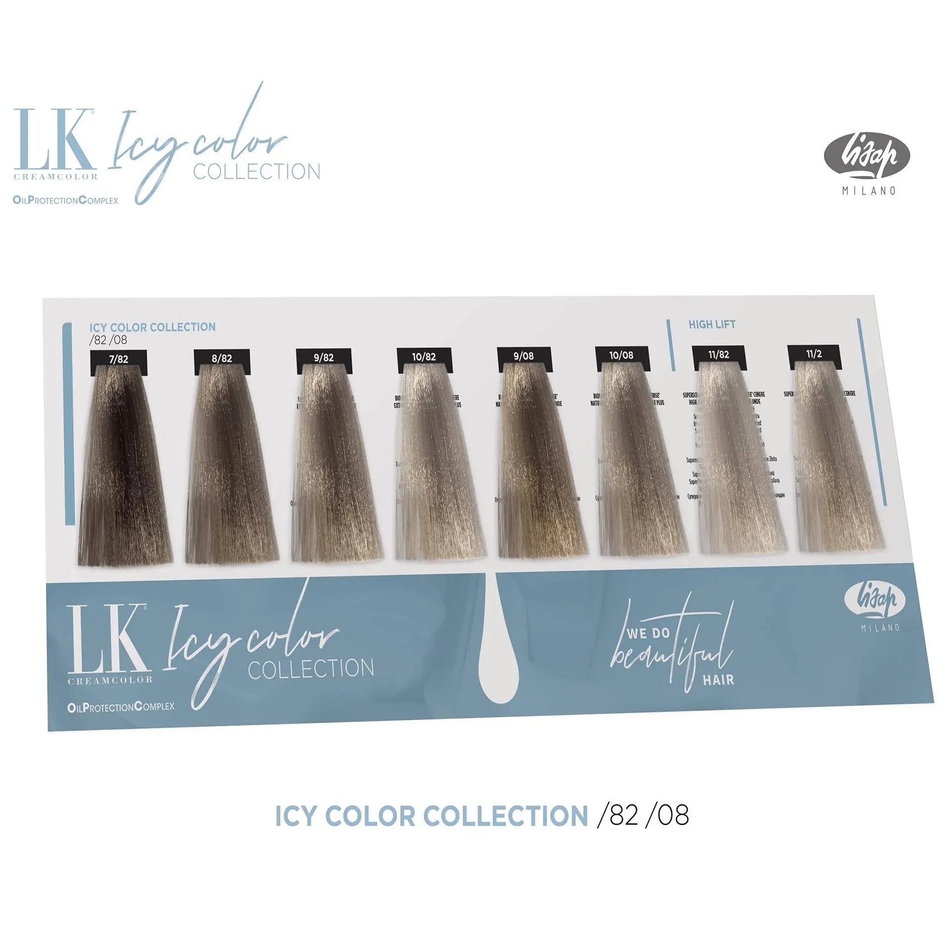 Lisap LK OPC Permanent Color 8/82 Light Iris Blond Ash (New Icy