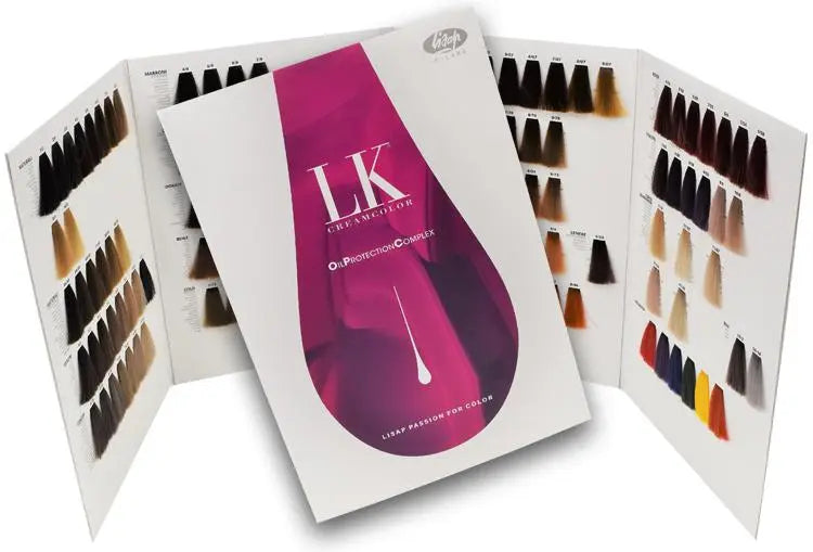 Lisap LK OPC Permanent Hair Color Small Swatch Chart Lisap