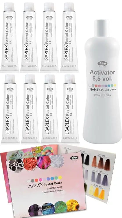 Lisap Lisaplex Pastel Color 8 Piece Stylist Intro Lisap