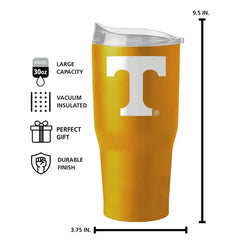 Logo Brands Tennessee 30oz Flipside Powder Coat Tumbler PinkPro Beauty Supply