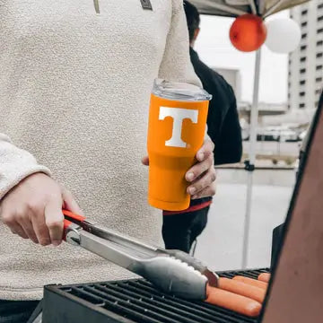 Logo Brands Tennessee 30oz Flipside Powder Coat Tumbler PinkPro Beauty Supply