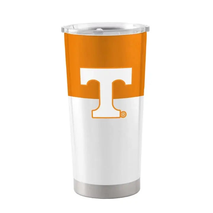 Logo Brands Tennessee Vols Colorblock 20oz Stainless Tumbler PinkPro Beauty Supply