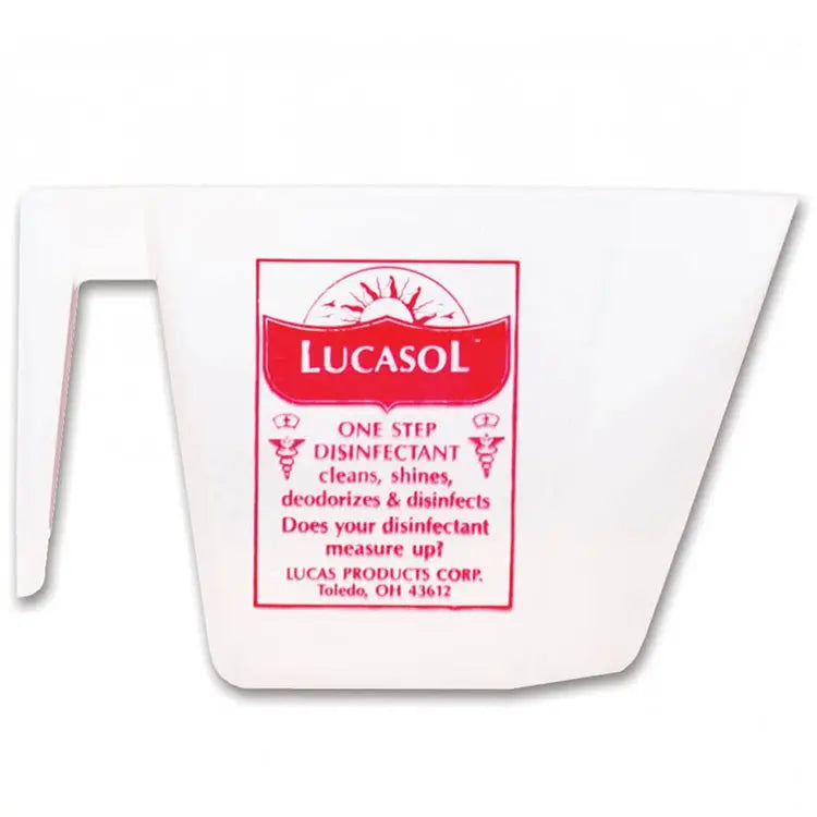 Lucasol Products One Step Disinfectant Measuring Cup - Holds One Cup Lucas Products