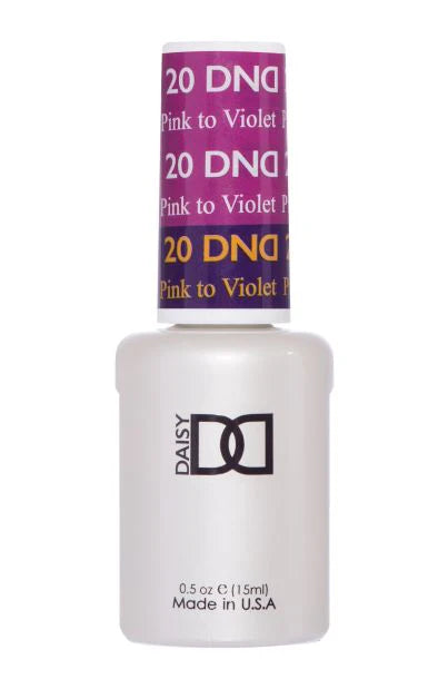 DND DC Gel Mood Change Pink To Violet #20 .5 oz.