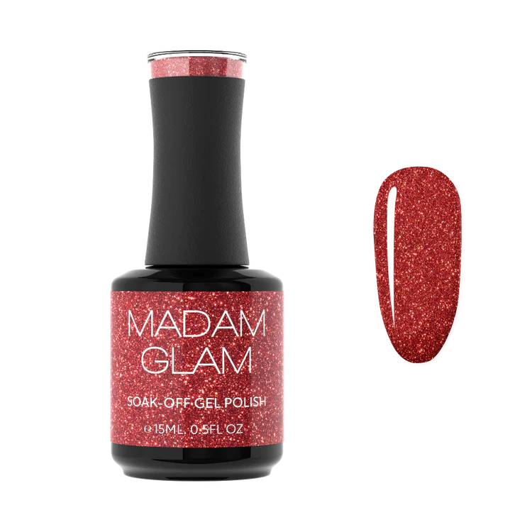 Madam Glam Gel Color Scarlet Red 0.5 oz.