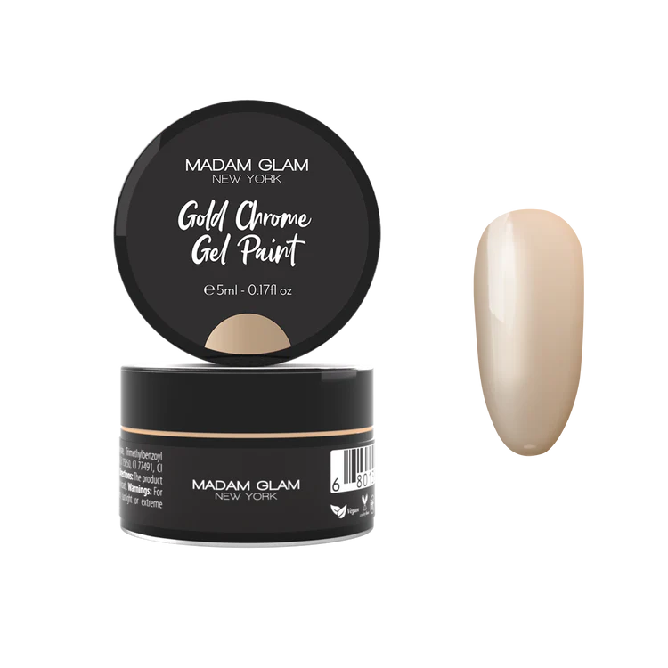 Madam Glam Gel Paint Gold Chrome 0.17 oz