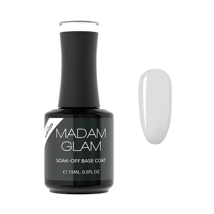 Madam Glam Clear Keratin Base Coat 0.5 oz.