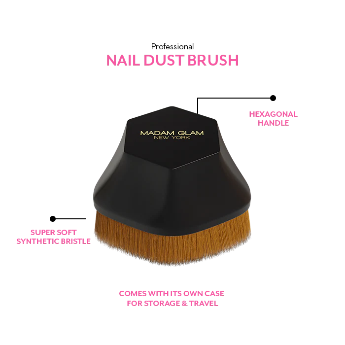 Madam Glam Gel Color Professional Nail Dust Brush