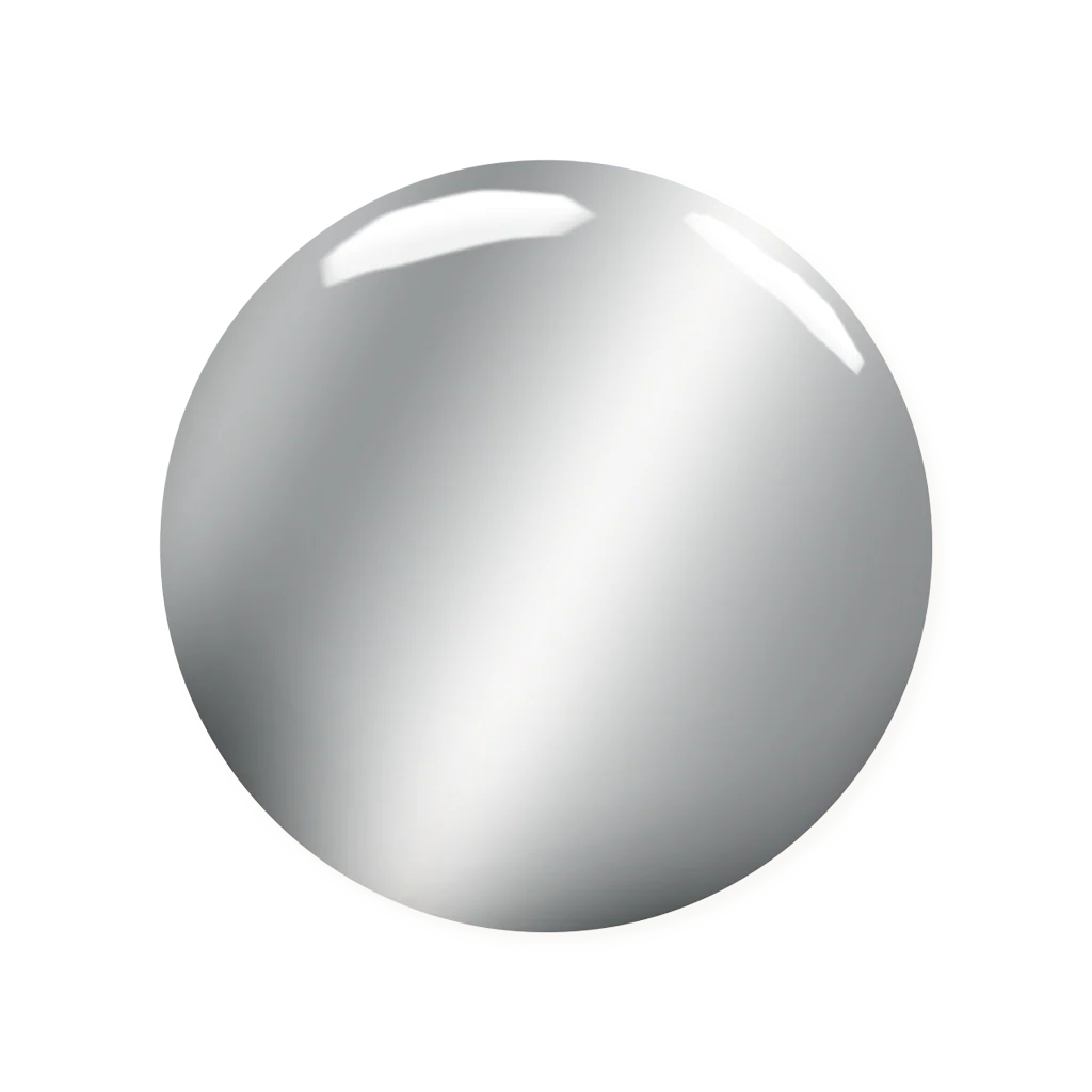 Madam Glam Gel Paine Silver Chrome 0.17 oz.