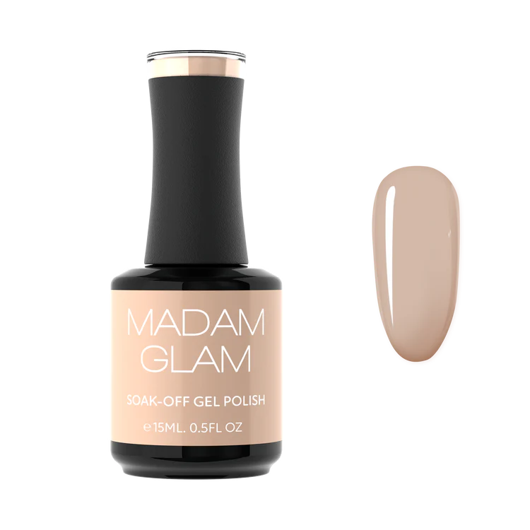 Madam Glam Gel Color Snowy Beige   0.5 oz.