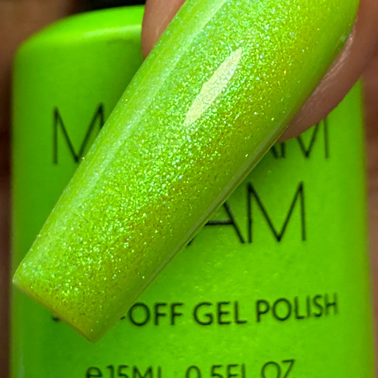 Madam Glam Gel Color Neon-Lime Rush 0.5 oz.