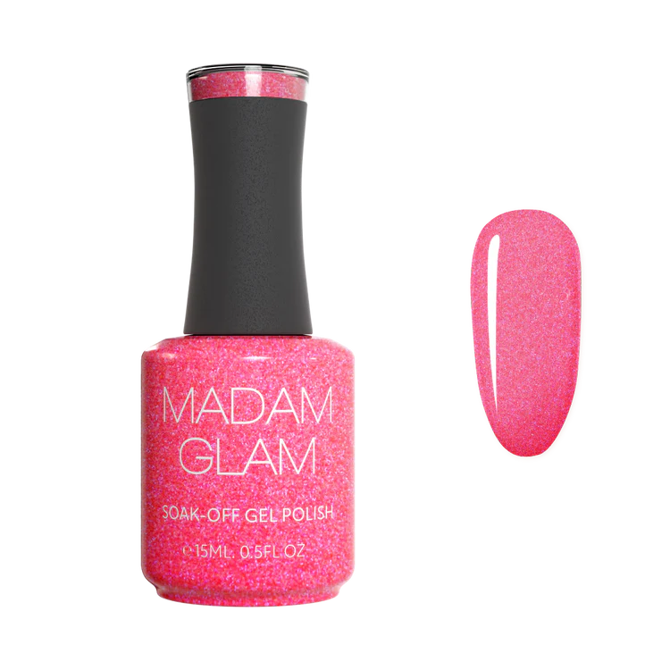 Madam Glam Gel Color Neon-Healing Pink 0.5 oz.