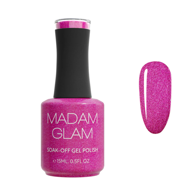 Madam Glam Gel Color Rose Glitz 0.5 oz.