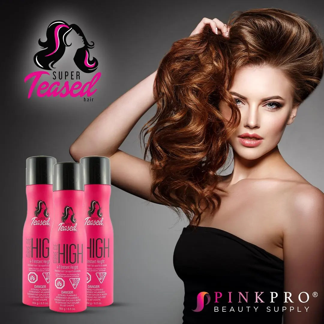 Make Me High Super Teased Instant Height Hairspray PinkPro Beauty Supply