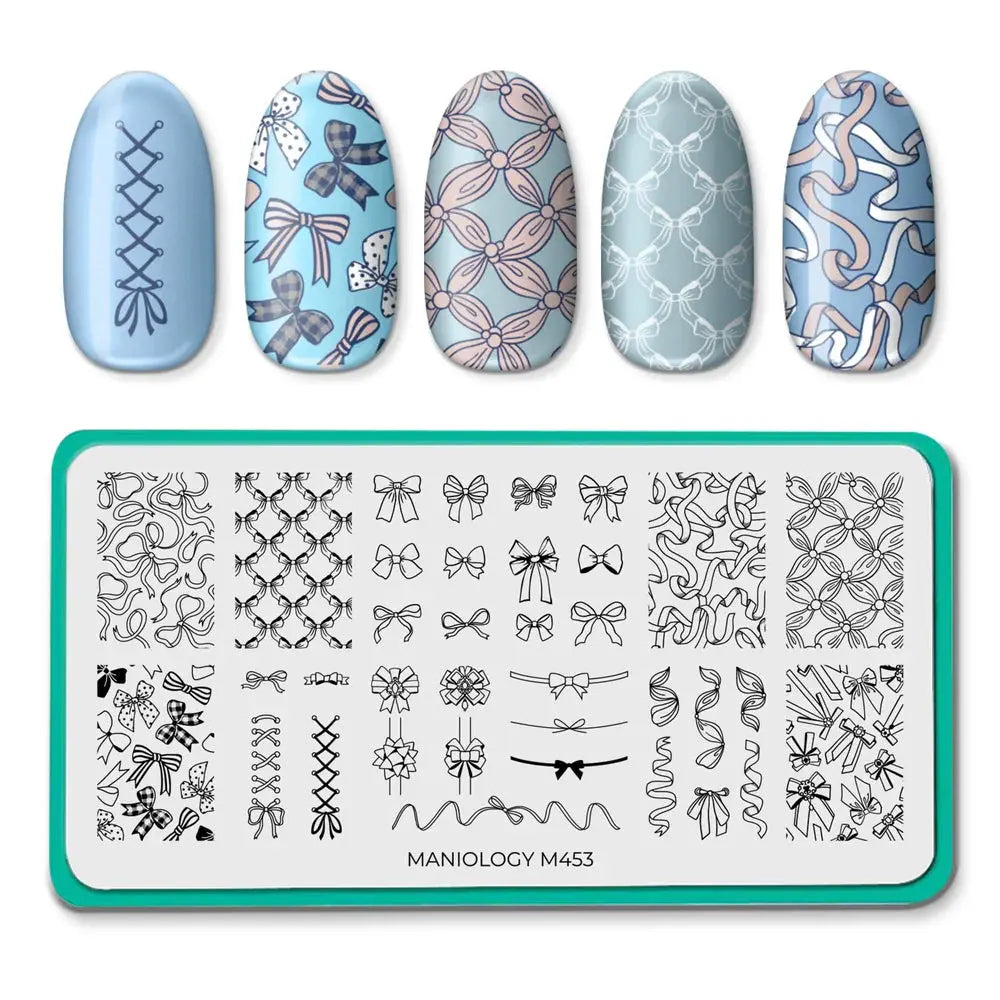 Maniology Bows & Ribbons Nail Stamping Plate - PinkPro Beauty Supply